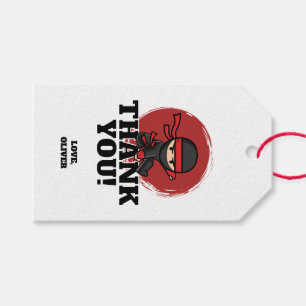 Ninja Birthday Party Gift Tags