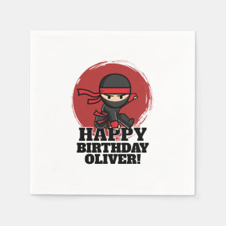 Ninja Birthday Party Napkin