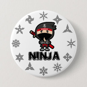 Ninja Boy 3 Inch Round Button
