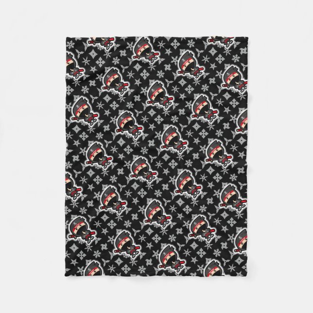 Ninja Boy Fleece Blanket (Front)