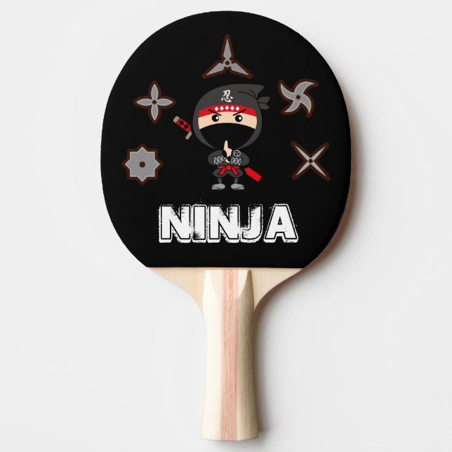 Ninja Boy Ping Pong Paddle (Front)