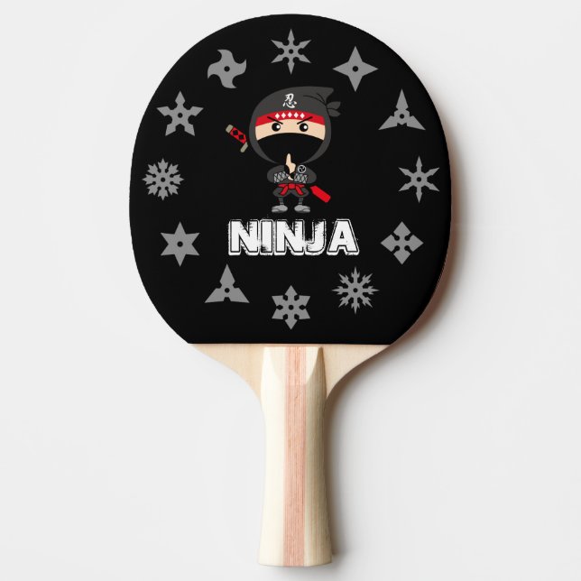 Ninja Boy Ping Pong Paddle (Front)