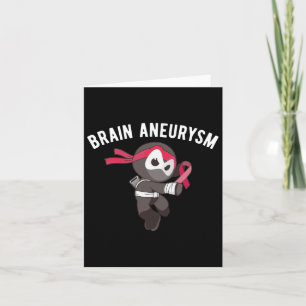 Ninja Brain Aneurysm Awareness Martial Arts Ninjut Card