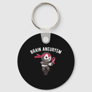 Ninja Brain Aneurysm Awareness Martial Arts Ninjut Keychain