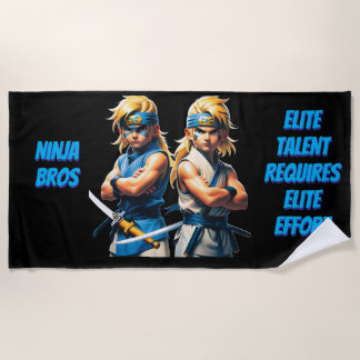 Ninja Bros Elite Effort Beach Towel