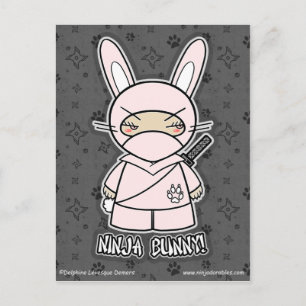 Ninja Bunny ! Carte postale