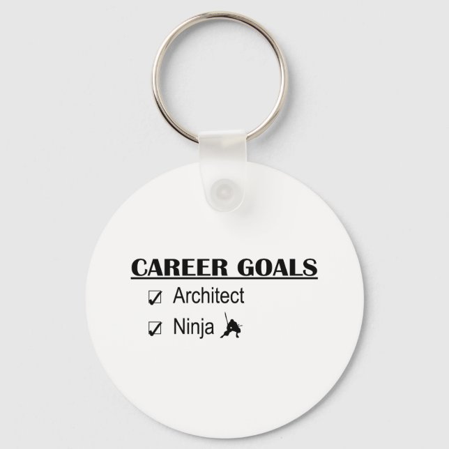 Ninja Career Goals - Architect Keychain (Front)