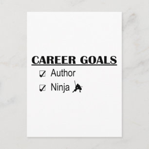 Ninja Career Goals - Author Postcard