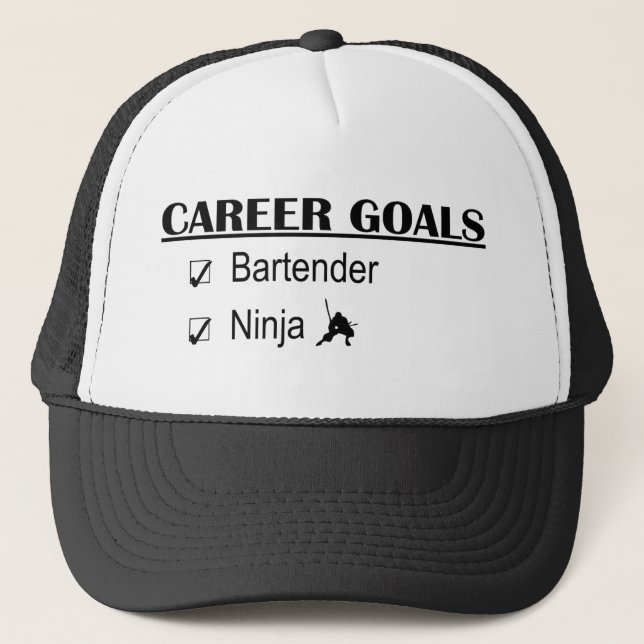 Ninja Career Goals - Bartender Trucker Hat (Front)