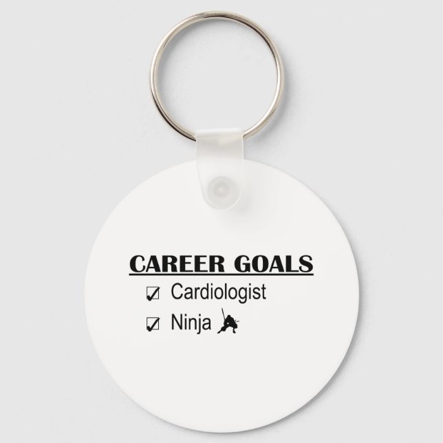 Ninja Career Goals - Cardiologist Keychain (Front)