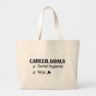 Ninja Career Goals - Dental Hygienist Large Tote Bag