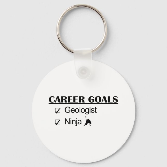 Ninja Career Goals - Geologist Keychain (Front)