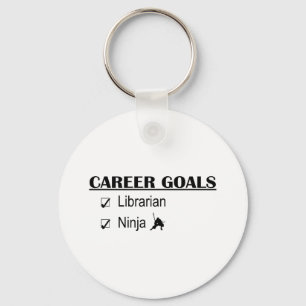 Ninja Career Goals - Librarian Keychain