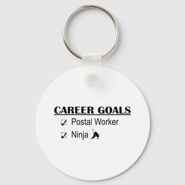 Ninja Career Goals - Postal Worker Keychain (Front)
