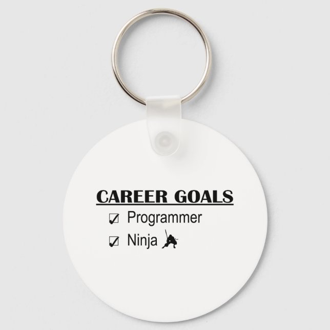 Ninja Career Goals - Programmer Keychain (Front)