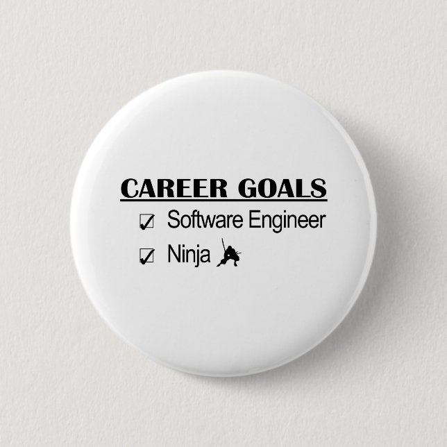 Ninja Career Goals - Software Engineer 2 Inch Round Button (Front)