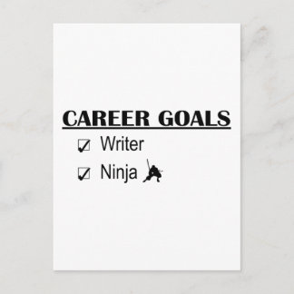 Ninja Career Goals - Writer Postcard
