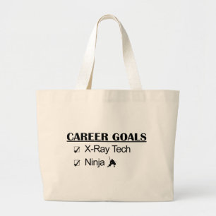 Ninja Career Goals - X-Ray Tech Large Tote Bag