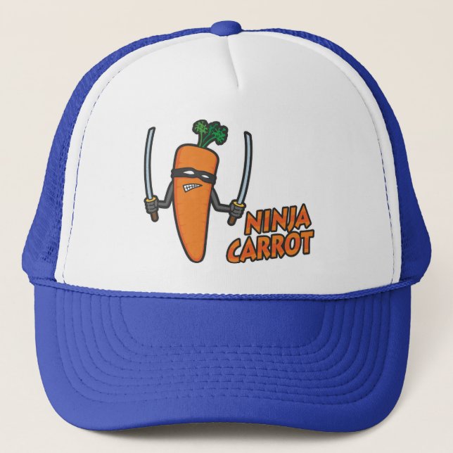 Ninja Carrot Trucker Hat (Front)