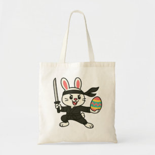 Ninja cartoon Easter bunny/rabbit Tote Bag