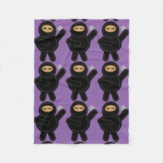 Ninja Cartoon Fleece Blanket