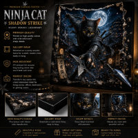 Ninja Cat 3D Pop-Up Wall Art poster