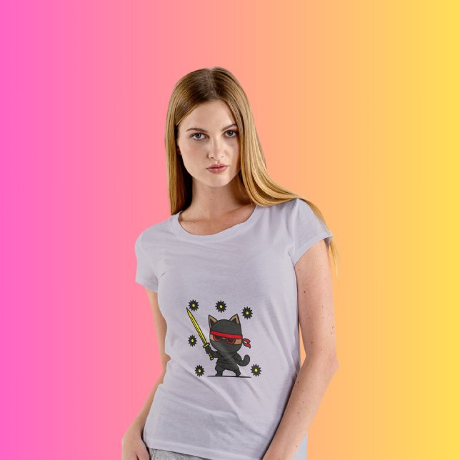 Ninja Cat Shadow Warrior Tee (Creator Uploaded)
