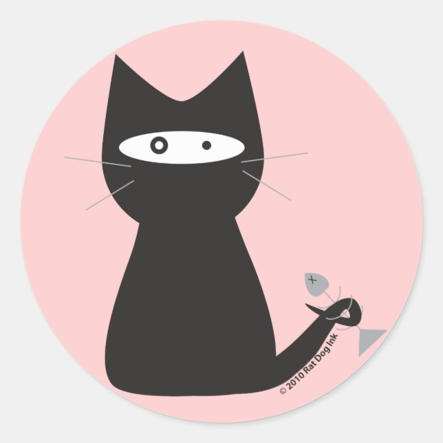 Ninja Cat Stickers (Front)