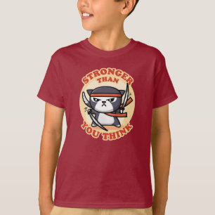 Ninja Cat Stronger Than You Think T-Shirt