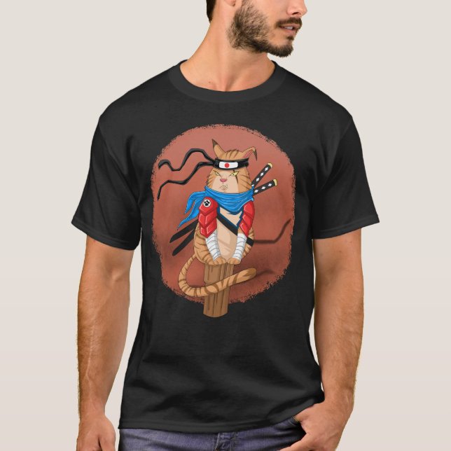 ninja cat  T-Shirt (Front)