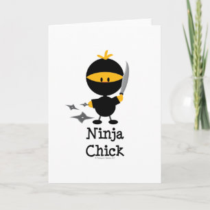 Ninja Chick Greeting Card