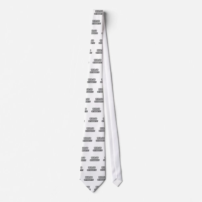 Ninja Cleverly Disguised As An Orthodontist Tie (Front)