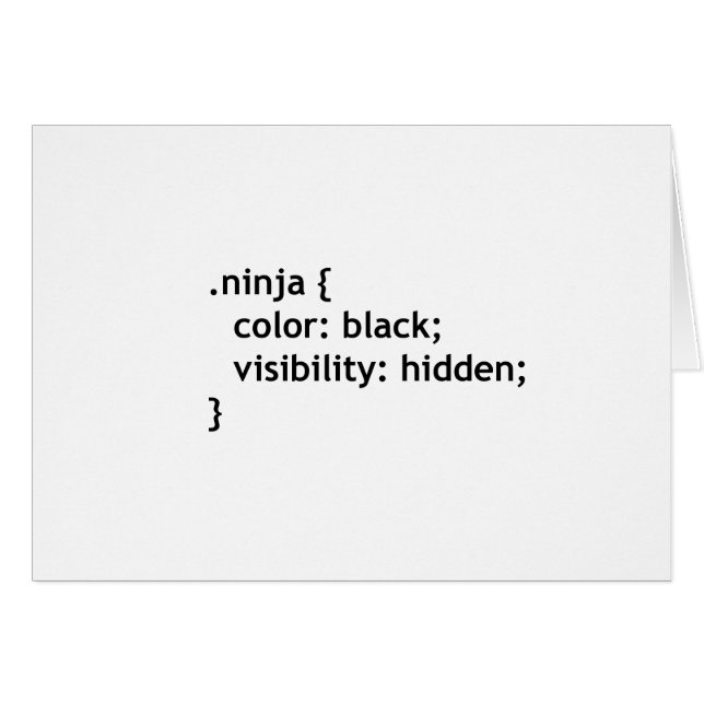 ninja code, script (Front Horizontal)