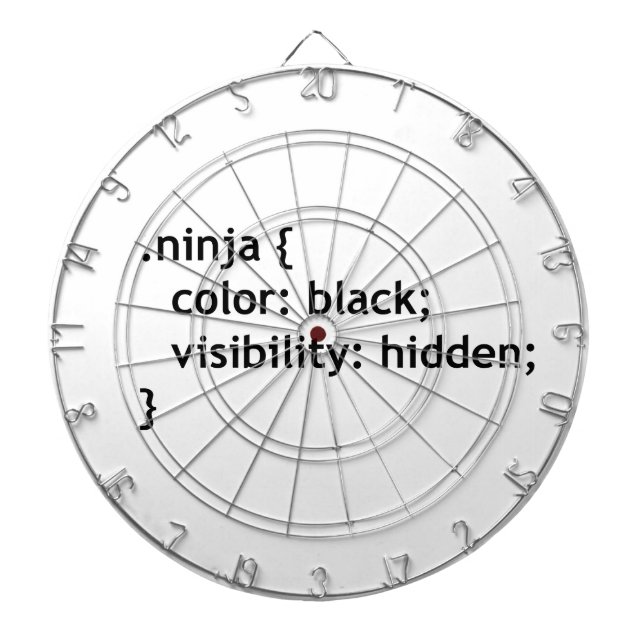 ninja code, script dartboard (Front)