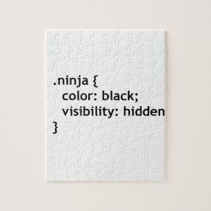ninja code, script jigsaw puzzle