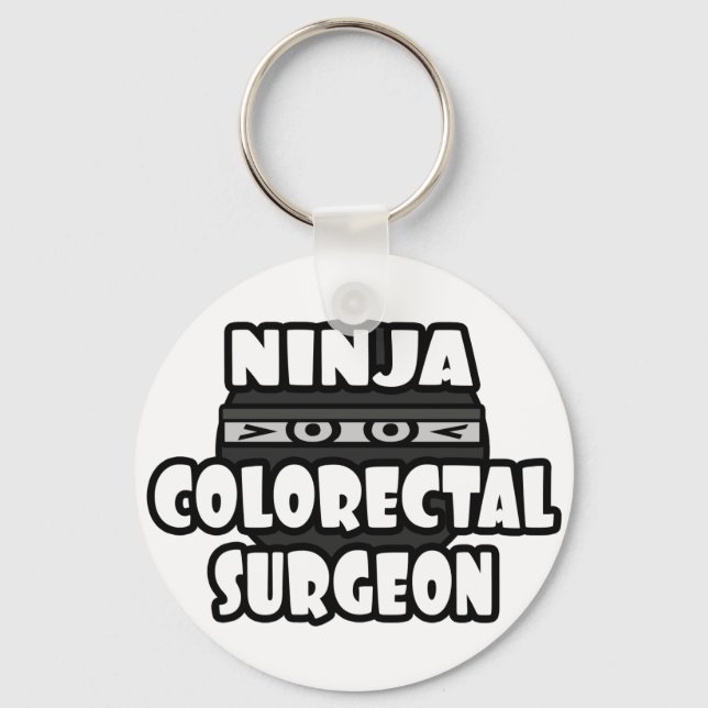Ninja Colourectal Surgeon Keychain (Front)