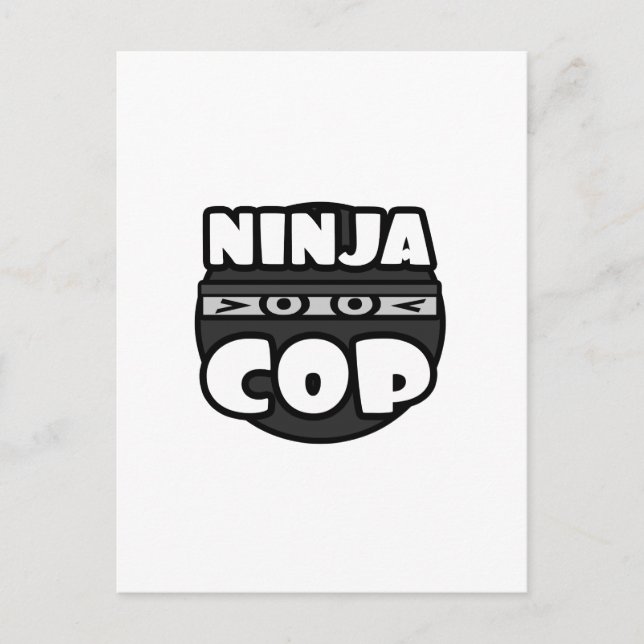 Ninja Cop Postcard (Front)