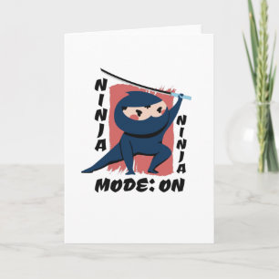 Ninja Costume Card