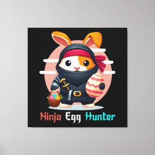 Ninja Egg Hunter Canvas Print