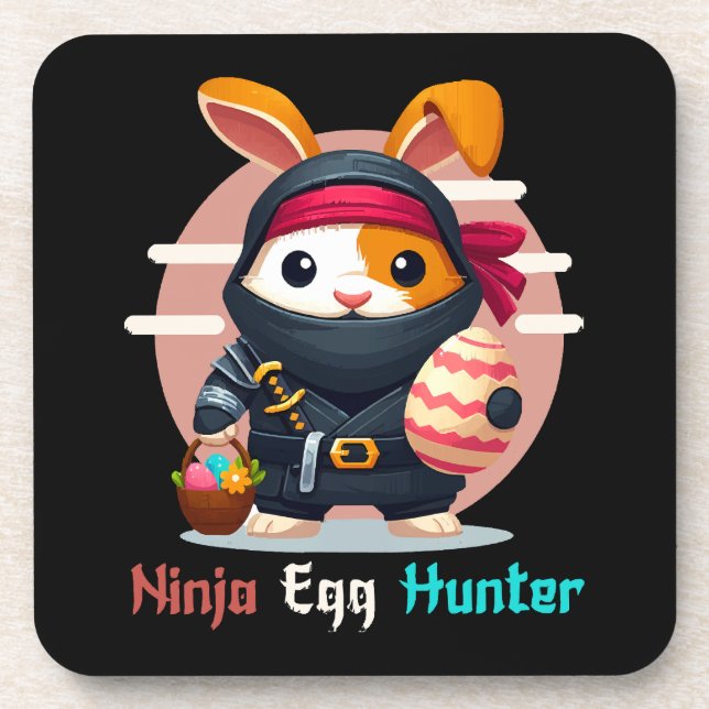 Ninja Egg Hunter Coaster (Front)
