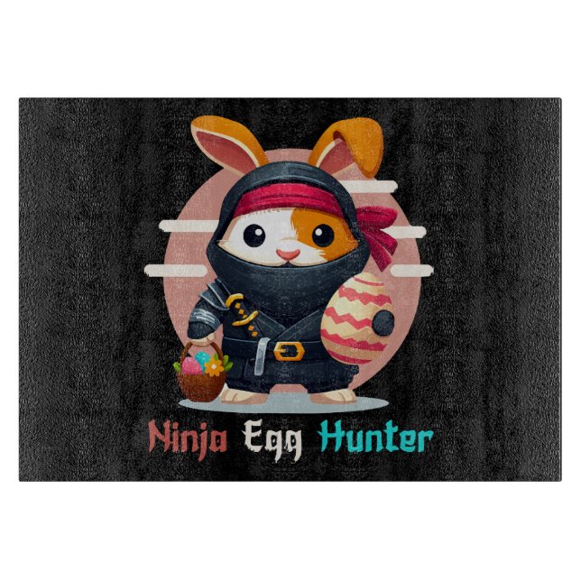 Ninja Egg Hunter Cutting Board (Front)