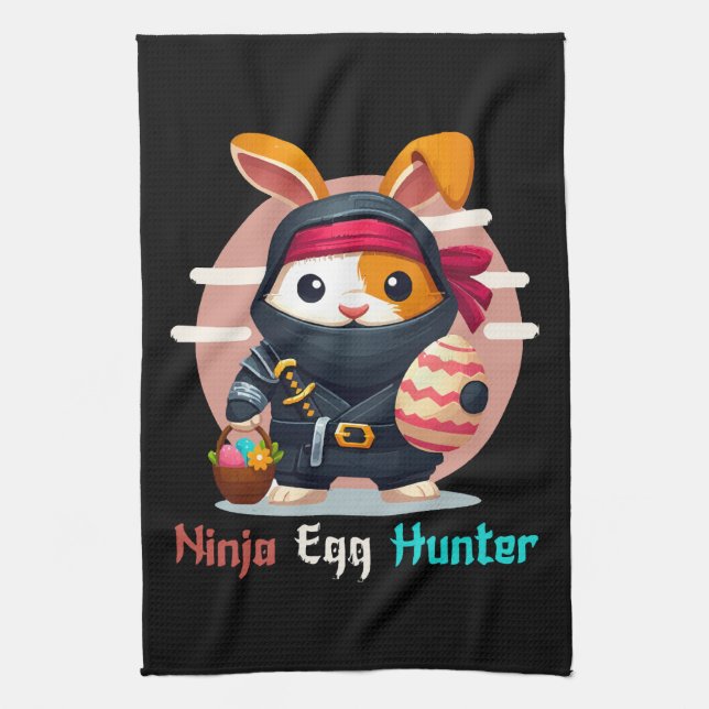 Ninja Egg Hunter Kitchen Towel (Vertical)