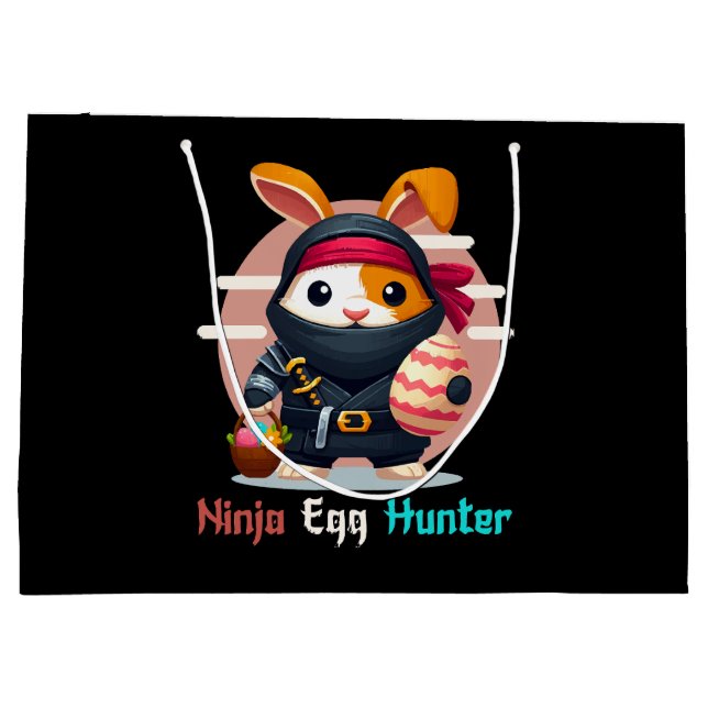 Ninja Egg Hunter Large Gift Bag (Back)