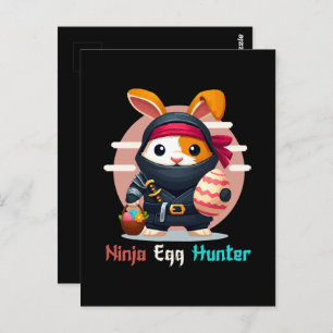 Ninja Egg Hunter Postcard