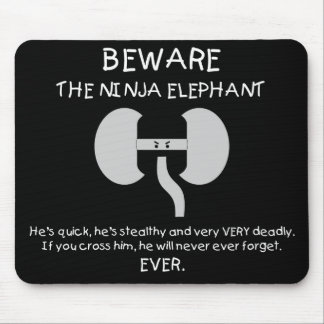Ninja Elephant! Mouse Pad