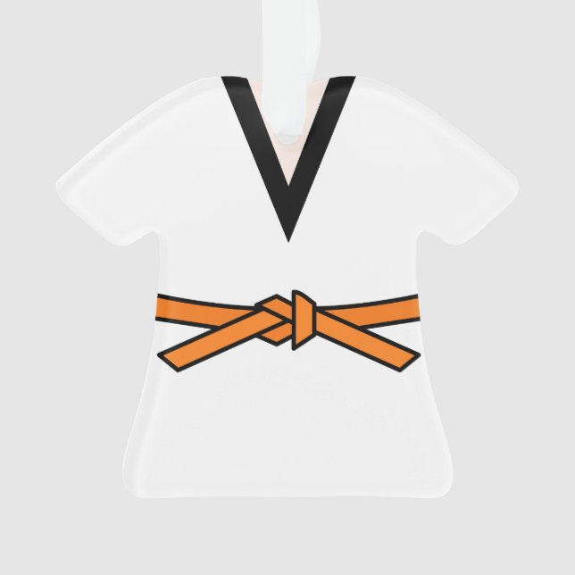 Ninja En Formation Ceinture Orange Personnalisée (devant)