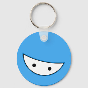 Ninja Face (Blue Keychain