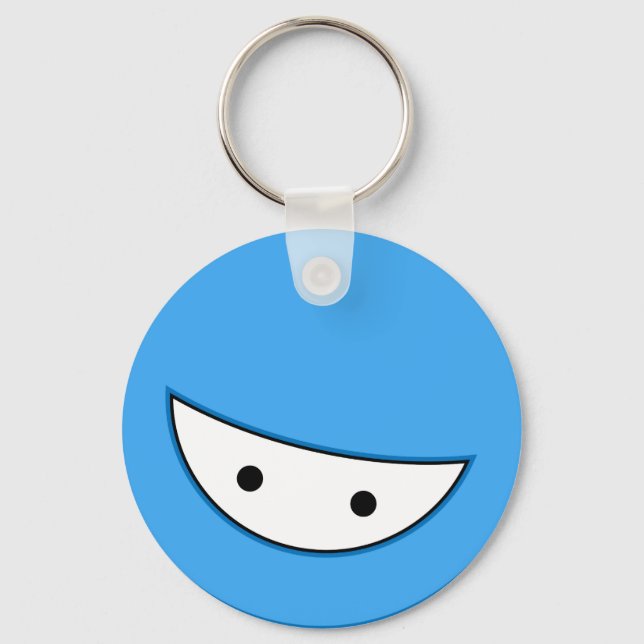Ninja Face (Blue Keychain (Front)