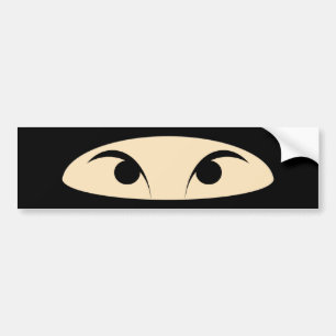 Ninja Face Bumper Sticker