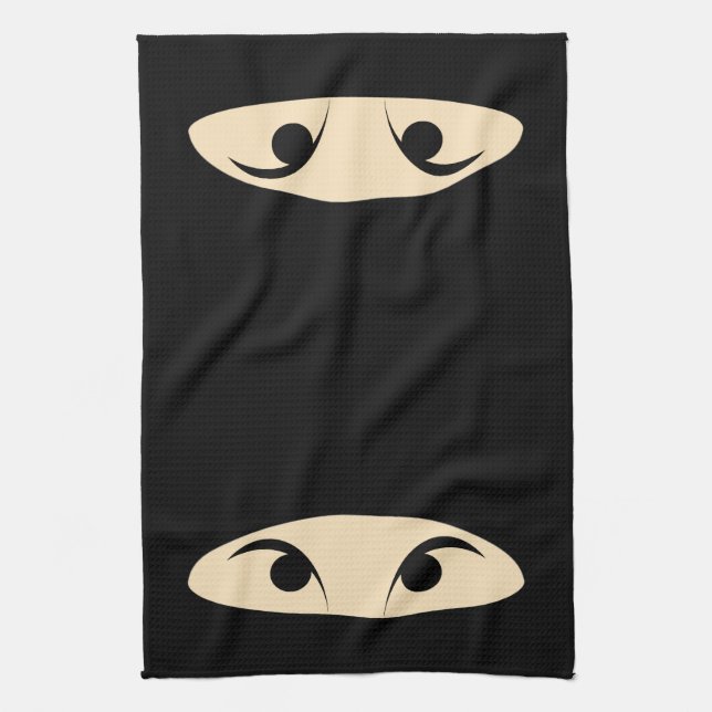 Ninja Face Kitchen Towel (Vertical)